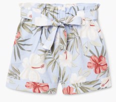 mango linen shorts