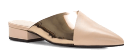 cole haan metallic mules