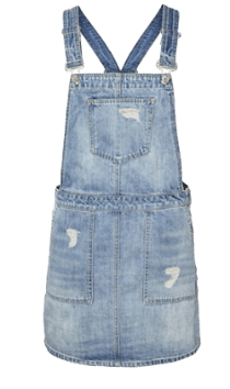 denim overall dress