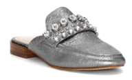 vince camuto metallic leather mules