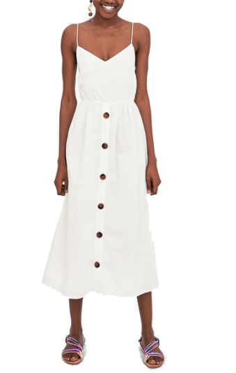 zara white dress front