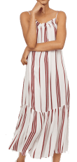h and m striped midi