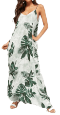 palm print maxi forever 21 front
