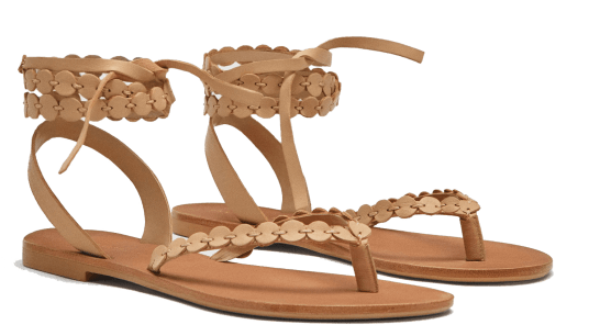 zara wrape sandals